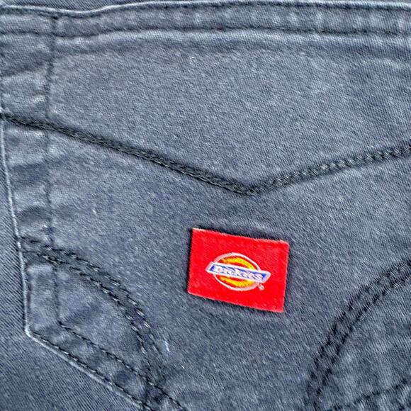 Dickies Girl Bootcut Jeans Womens 7 Navy Mid Rise Stretch Denim Pants - Picture 9 of 9